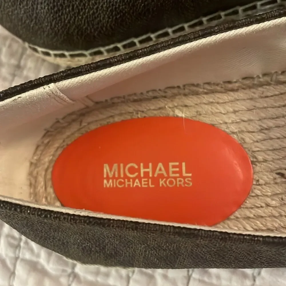 Michael Kors Palm Tree Espadrille Loafers Size 10